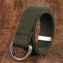 Load image into Gallery viewer, Casual New Womens Mens Fabric Belt Pin Belts Waistband Buckle Waist Strap