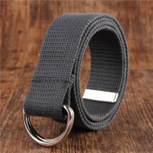 Load image into Gallery viewer, Casual New Womens Mens Fabric Belt Pin Belts Waistband Buckle Waist Strap
