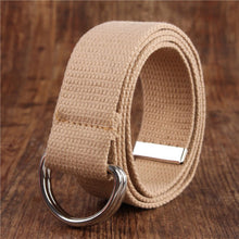 Load image into Gallery viewer, Casual New Womens Mens Fabric Belt Pin Belts Waistband Buckle Waist Strap