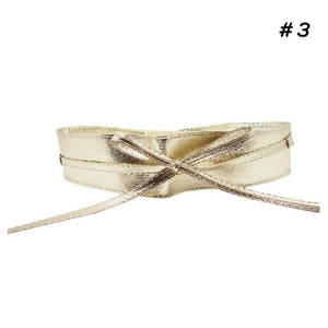 Women Belt Wide Pu Leather Designer High Waist Lace Up Belt Tight Belt WaistBands Leather Straps